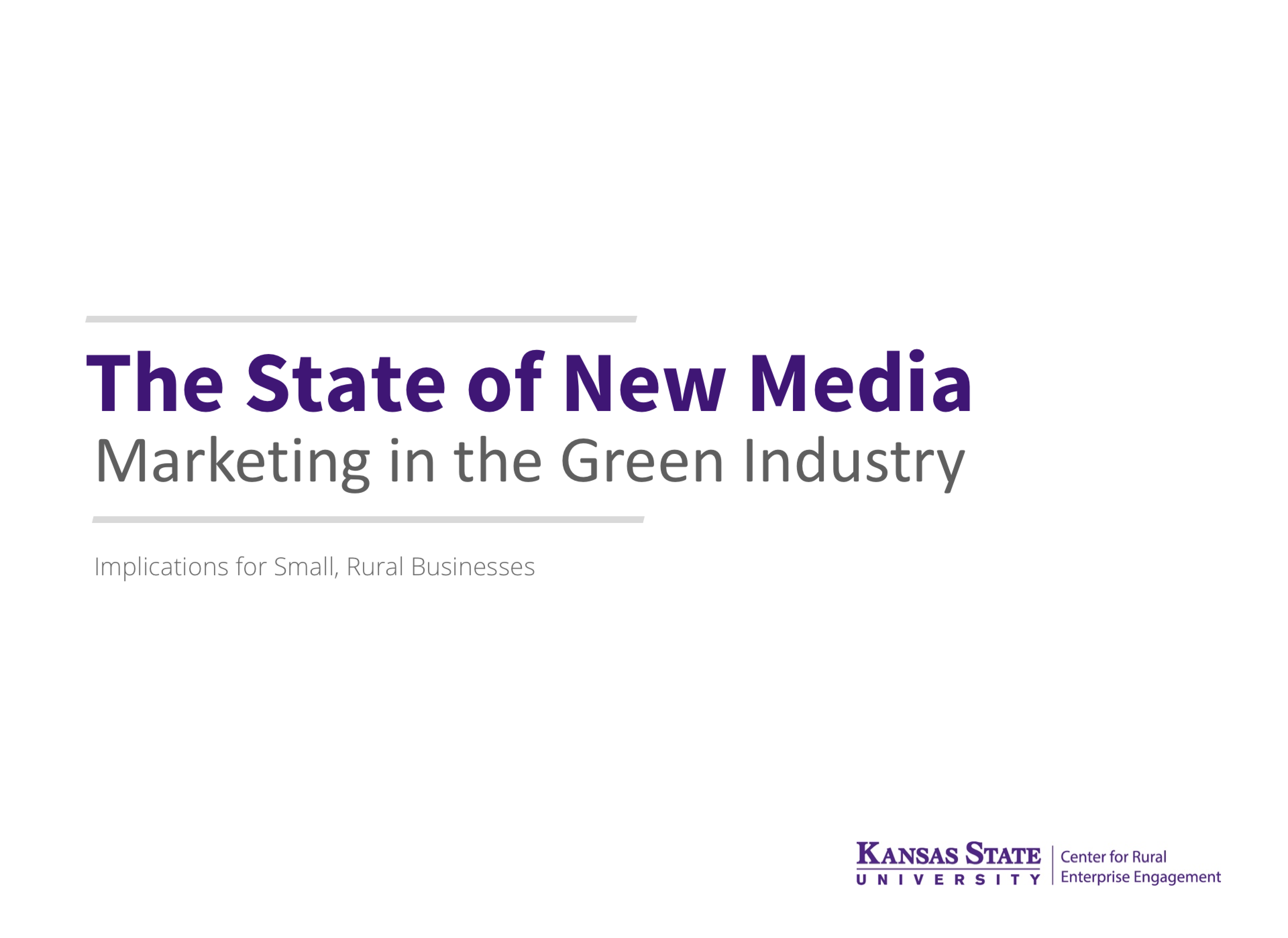 The State of New Media Marketing